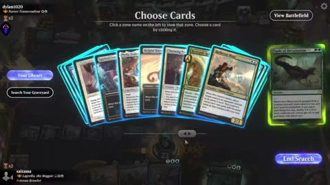 Watch MTG Arena Video Replay - Lagrella, the Magpie by saitama VS Narset Transcendent by dylan1020 - Historic Brawl