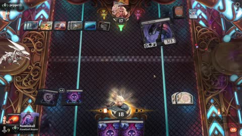 Watch MTG Arena Video Replay - Mono Black Midrange by Numbskull VS Jeskai Midrange by peppe13 - Traditional Standard Ranked