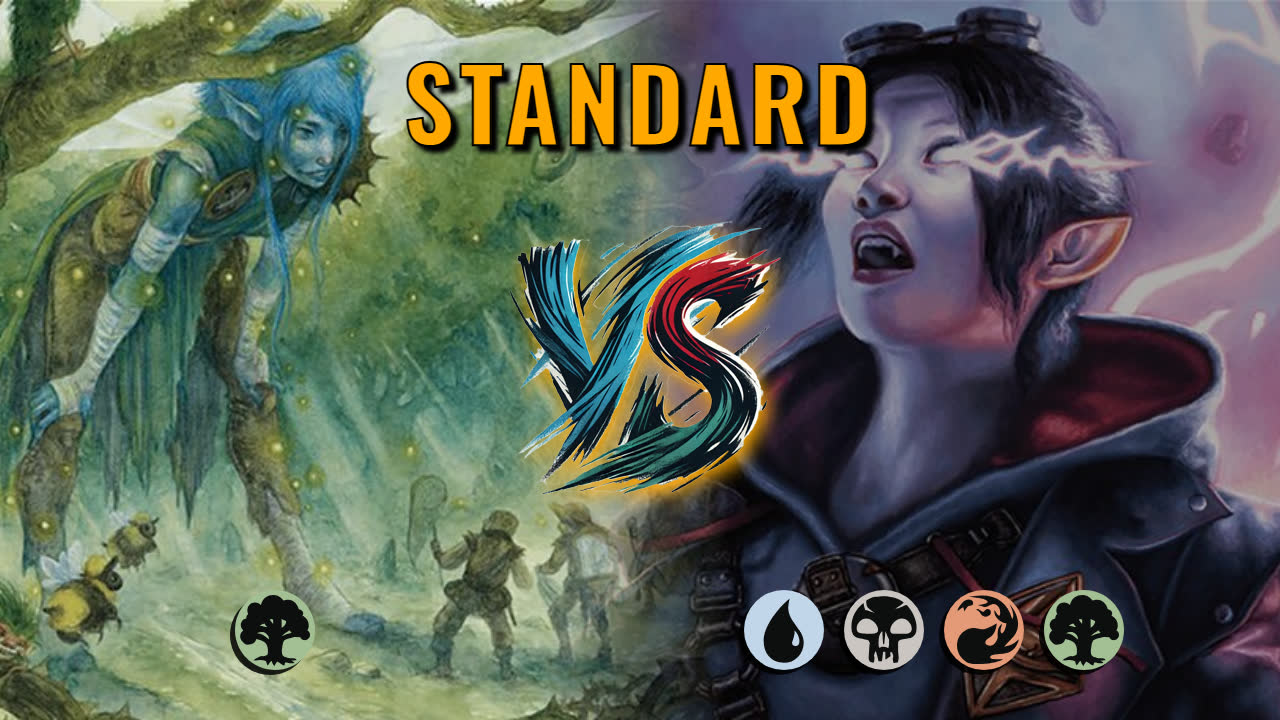 Watch MTG Arena Standard Video - Mono Green Aggro by utku VS UBRG Midrange by Twitch.tv/lampion5 - 0c5832