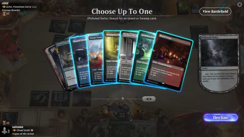 Watch MTG Arena Video Replay - Najeela, the Blade-Blossom by saitama VS Grist, Voracious Larva by r00f - Historic Brawl