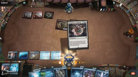 Watch MTG Arena Video Replay - Azorius Midrange by DamienF16 VS Mono Red Aggro by Sekken7 - Standard Tournament Match