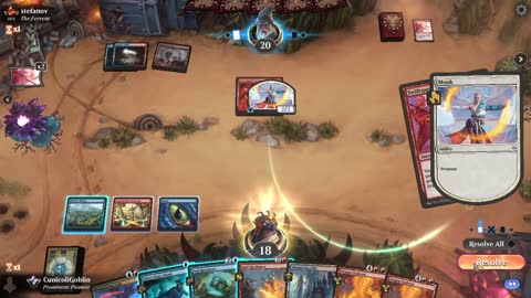 Watch MTG Arena Video Replay - Izzet Control by CunicoliGoblin VS Izzet Control by stefanov - Alchemy Ranked