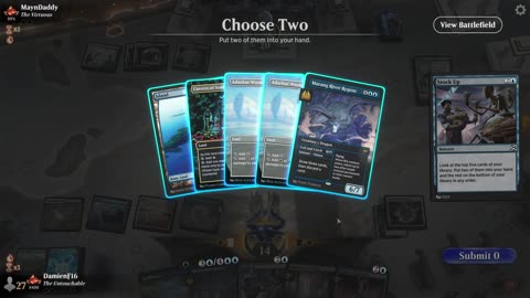 Watch MTG Arena Video Replay - Azorius Midrange by DamienF16 VS Esper Aggro by MaynDaddy - Traditional Standard Ranked
