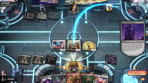 Watch MTG Arena Video Replay - 5 Color Midrange by saitama VS Orzhov Control by rp2knight - Arena Direct - Traditional Sealed