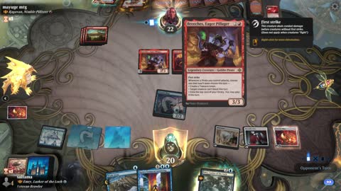 Watch MTG Arena Video Replay - Emry, Lurker of the Loch by saitama VS Ragavan, Nimble Pilferer by mayuge mtg - Historic Brawl