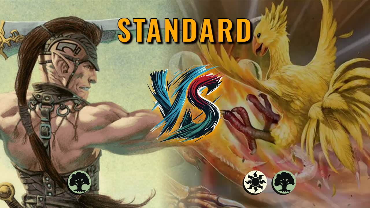 Watch MTG Arena Standard Video - Mono Green Aggro by utku VS Selesnya Aggro by Wisdom777 - c5b90e