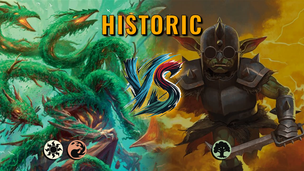 Watch MTG Arena Historic Video - Boros Aggro by MTGBudgetBrew VS Mono Green Midrange by Damon - 416b70
