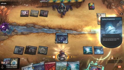 Watch MTG Arena Video Replay - Jeskai Midrange by CunicoliGoblin VS Mardu Aggro by alfrodo - Alchemy Event