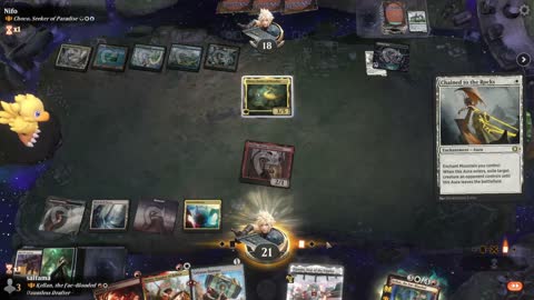 Watch MTG Arena Video Replay - Kellan, the Fae-Blooded by saitama VS Choco, Seeker of Paradise by Nifo - Historic Brawl
