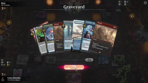 Watch MTG Arena Video Replay - Izzet Midrange by CunicoliGoblin VS Mono Black Aggro by Rego - Standard Event