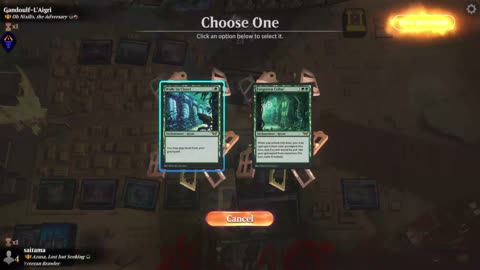 Watch MTG Arena Video Replay - Azusa, Lost but Seeking by saitama VS Ob Nixilis, the Adversary by Gandoulf-L'Aigri - Historic Brawl
