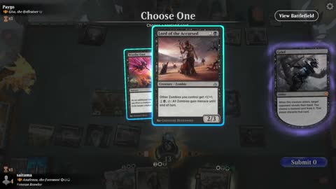 Watch MTG Arena Video Replay - Anafenza, the Foremost by saitama VS Gisa, the Hellraiser by Paygo - Historic Brawl