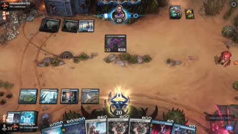 Watch MTG Arena Video Replay - Azorius Midrange by DamienF16 VS Mono Black Aggro by salamander116 - Traditional Standard Ranked