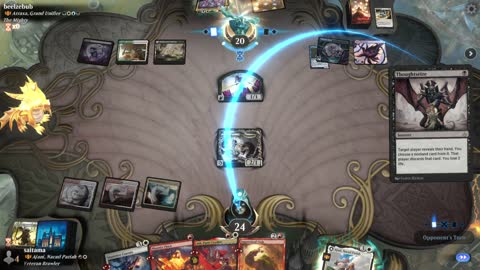Watch MTG Arena Video Replay - Ajani, Nacatl Pariah // Ajani, Nacatl Avenger by saitama VS Atraxa, Grand Unifier by beelzebub - Historic Brawl