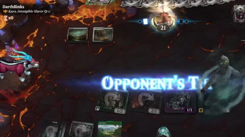 Watch MTG Arena Video Replay - Chatterfang, Squirrel General by saitama VS Kaya, Intangible Slayer by DarthBinks - Historic Brawl