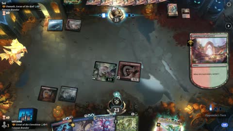 Watch MTG Arena Video Replay - Ureni of the Unwritten by saitama VS Omnath, Locus of the Roil by Soi - Historic Brawl