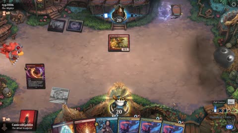 Watch MTG Arena Video Replay - Izzet Midrange by CunicoliGoblin VS 5 Color Aggro by typ2006 - Alchemy Play