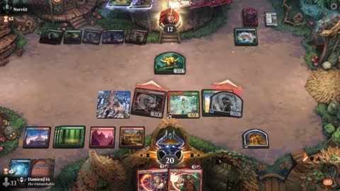 Watch MTG Arena Video Replay - Temur Midrange by DamienF16 VS Golgari Midrange by Norviit - Premier Draft
