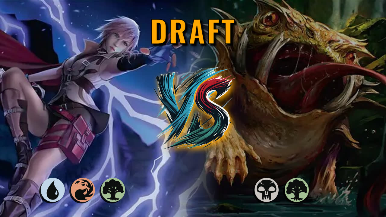 Watch MTG Arena Draft Video - Temur Midrange by DamienF16 VS Golgari Midrange by Norviit - 0393cc