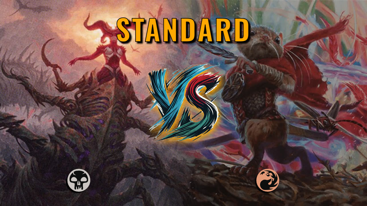 Watch MTG Arena Standard Video - Mono Black Aggro by Numbskull VS Mono Red Aggro by coppen - a46f75