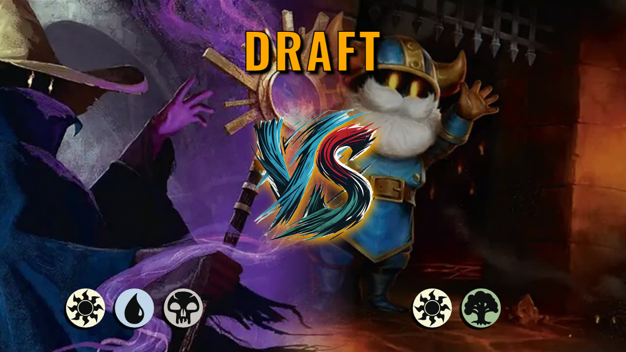 Watch MTG Arena Draft Video - Esper Midrange by saitama VS Selesnya Midrange by Ash Haul - 3ebd3f