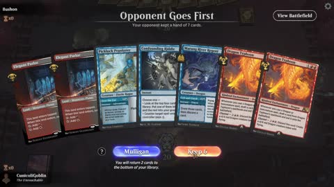 Watch MTG Arena Video Replay - Jeskai Midrange by CunicoliGoblin VS Mardu Aggro by Bushon - Alchemy Play