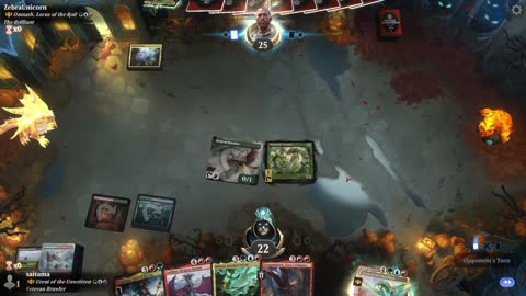 Watch MTG Arena Video Replay - Ureni of the Unwritten by saitama VS Omnath, Locus of the Roil by ZebraUnicorn - Historic Brawl