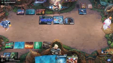 Watch MTG Arena Video Replay - Bant Midrange by saitama VS Izzet Midrange by ResoluteCarton7 - Premier Draft