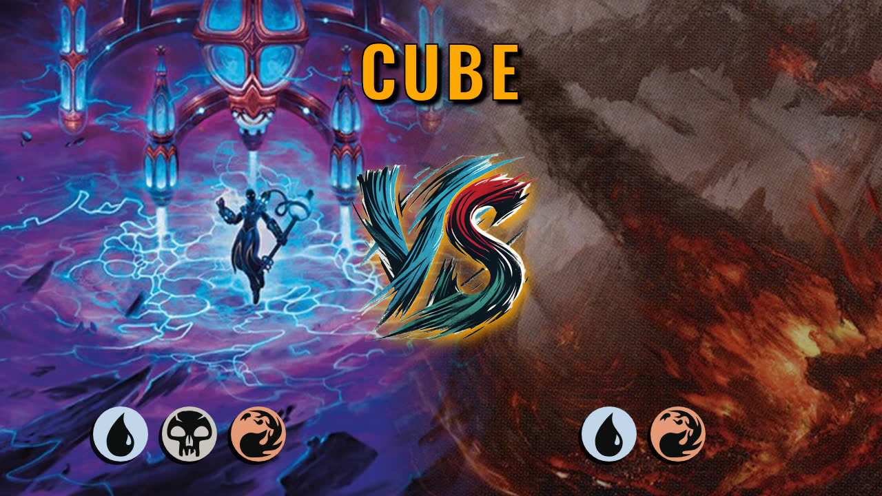 Watch MTG Arena Cube Video - Grixis Midrange by DamienF16 VS Izzet Midrange by Hunifae - 1c69d8