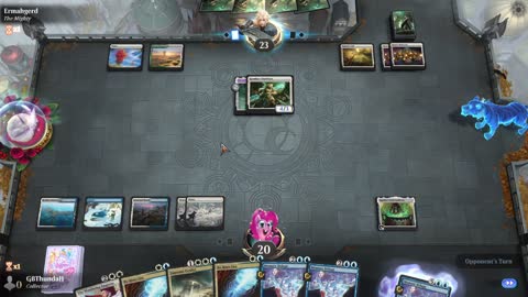 Watch MTG Arena Video Replay - Azorius Control by GBThundaII VS Selesnya Aggro by Ermahgerd - Historic Play