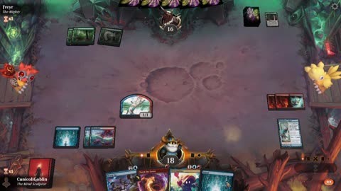 Watch MTG Arena Video Replay - Izzet Midrange by CunicoliGoblin VS Mono Green Aggro by Freyr - Standard Play