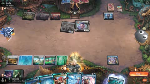 Watch MTG Arena Video Replay - Bant Midrange by saitama VS Boros Aggro by Scylla - Premier Draft