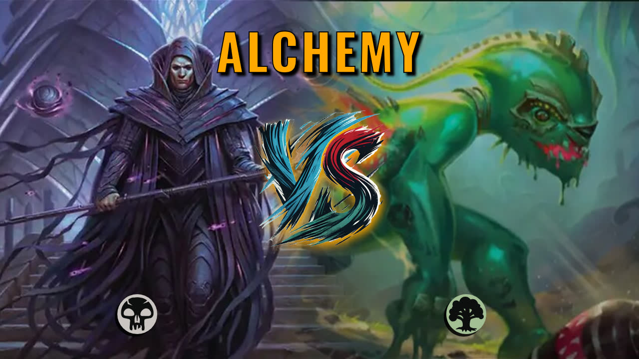 Watch MTG Arena Alchemy Video - Mono Black Aggro by CunicoliGoblin VS Sultai Aggro by GurukGum - 228868