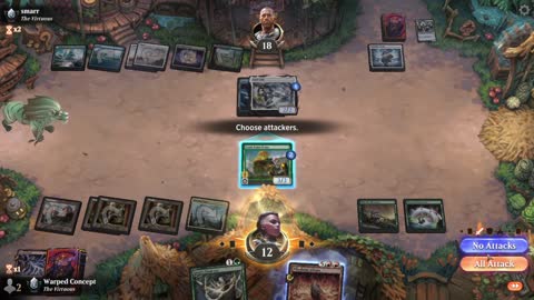 Watch MTG Arena Video Replay - Gruul Aggro by Warped Concept VS Bant Aggro by smarr - Premier Draft