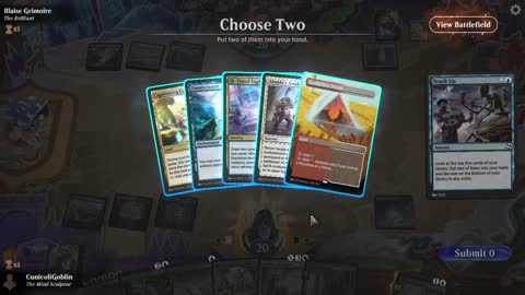 Watch MTG Arena Video Replay - Jeskai Control by CunicoliGoblin VS Azorius Midrange by Blaise Grimoire - Alchemy Play