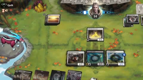 Watch MTG Arena Video Replay - Orzhov Aggro by HamHocks42 VS Mono White Midrange by Goth - Standard Ranked