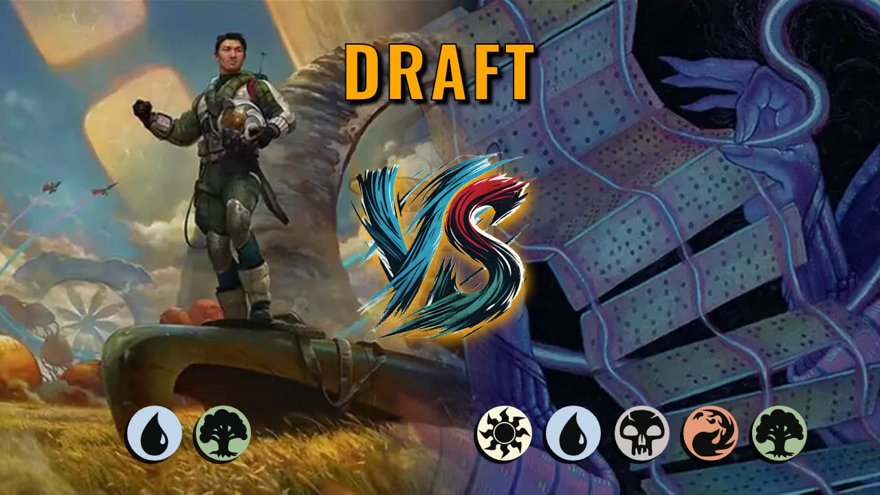 Watch MTG Arena Draft Video - Simic Midrange by saitama VS 5 Color Midrange by RealUlysse - 72e7fc
