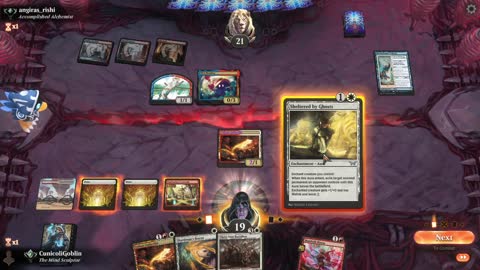 Watch MTG Arena Video Replay - Boros Aggro by CunicoliGoblin VS Izzet Midrange by angiras_rishi - Alchemy Ranked
