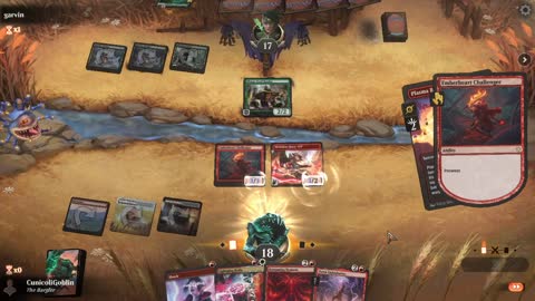 Watch MTG Arena Video Replay - Boros Aggro by CunicoliGoblin VS Golgari Aggro by garvin - Standard Play