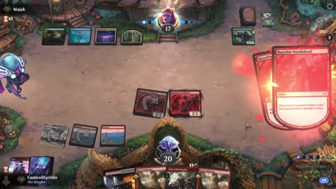 Watch MTG Arena Video Replay - Boros Aggro by CunicoliGoblin VS 5 Color Midrange by Majak - Standard Play