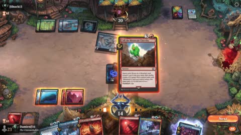 Watch MTG Arena Video Replay - Izzet Midrange by DamienF16 VS Simic Aggro by JShock13 - Premier Draft