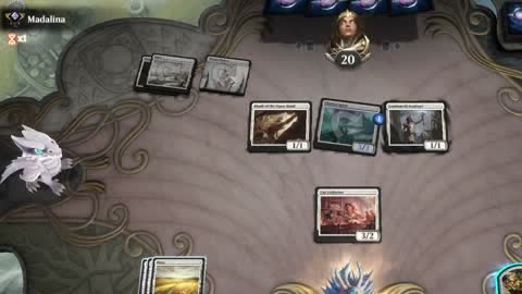 Watch MTG Arena Video Replay - Mono White Aggro by Khat VS Mono White Aggro by Madalina - Explorer Ranked