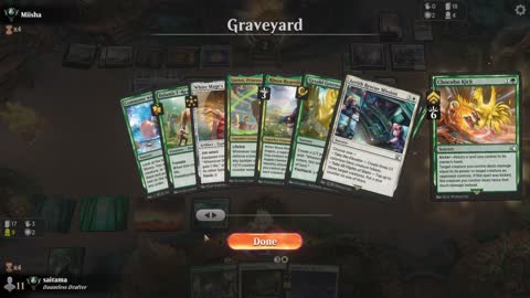 Watch MTG Arena Video Replay - Naya Midrange by saitama VS Boros Midrange by Miisha - Premier Draft