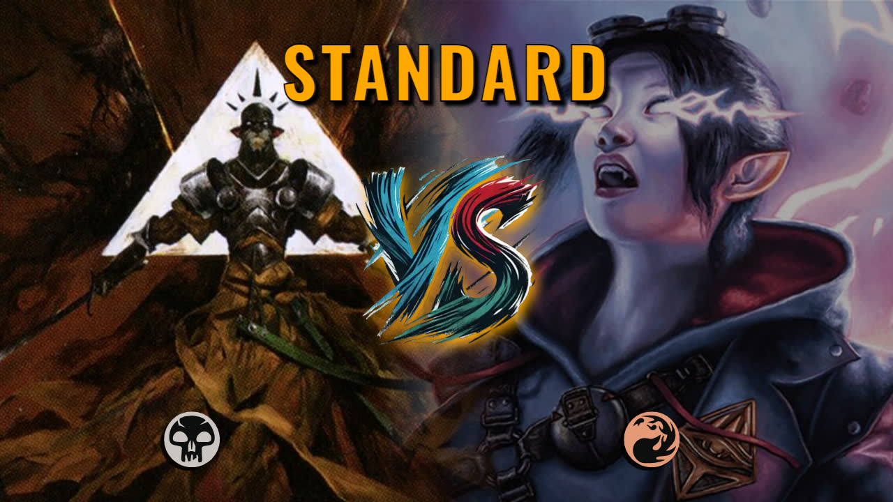 Watch MTG Arena Standard Video - Mono Black Midrange by Numbskull VS Mono Red Midrange by GunDalf - 5b17c1
