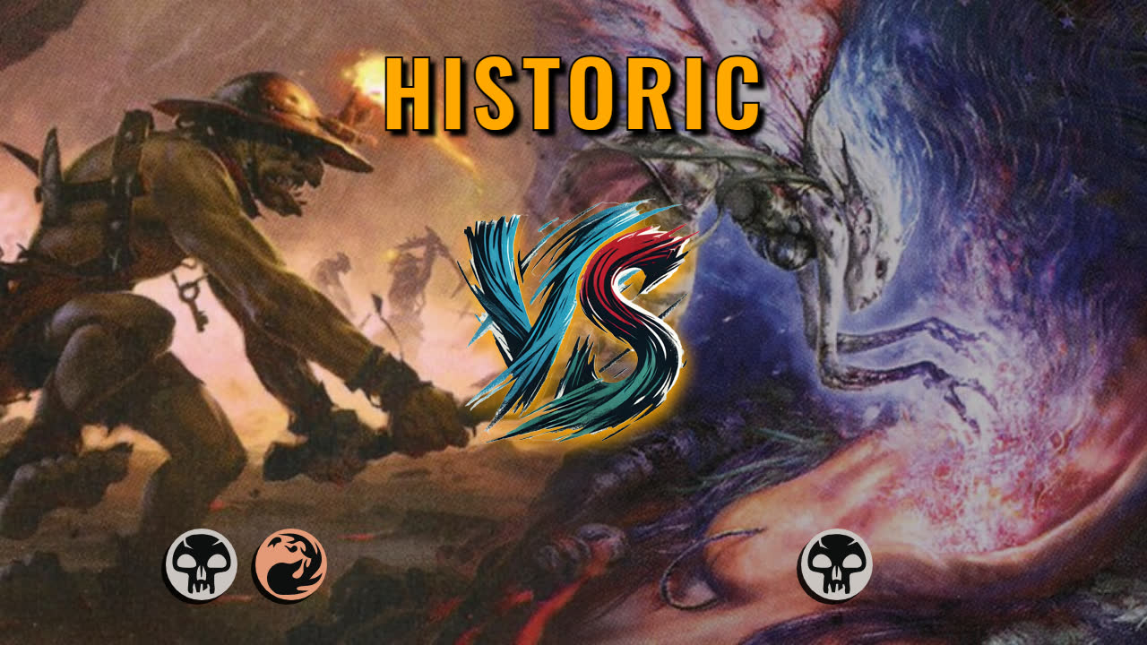 Watch MTG Arena Historic Video - Rakdos Aggro by CunicoliGoblin VS Mono Black Control by PrBatblind - 875037