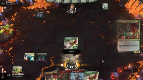 Watch MTG Arena Video Replay - Gruul Aggro by CunicoliGoblin VS Selesnya Midrange by Roby1k - Traditional Historic Ranked