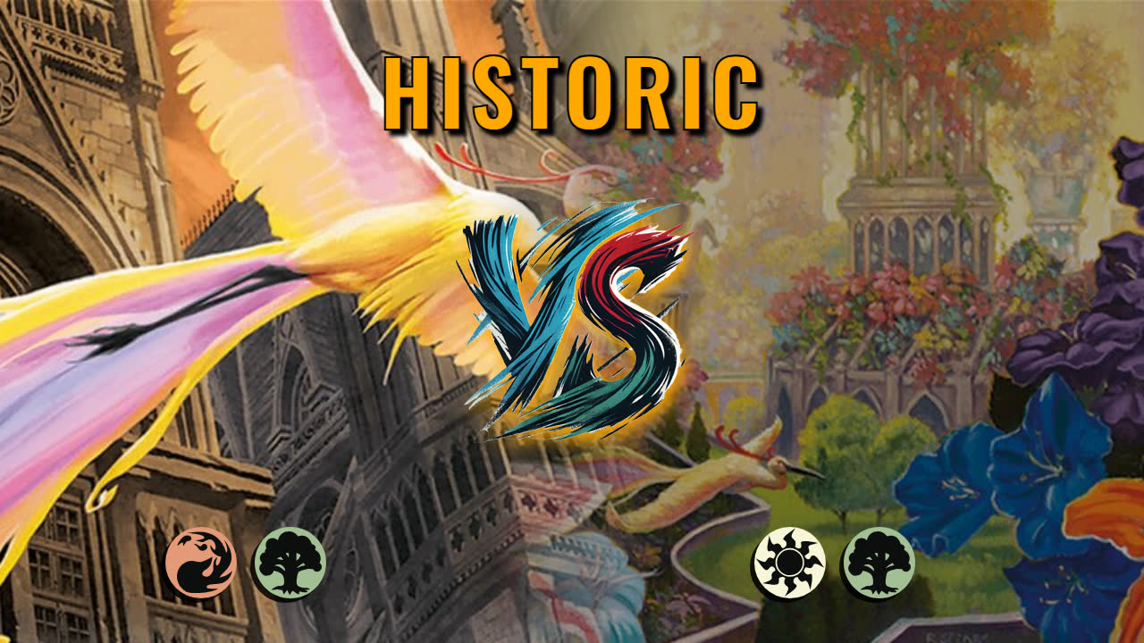 Watch MTG Arena Historic Video - Gruul Aggro by CunicoliGoblin VS Selesnya Midrange by Roby1k - 3ea4c0
