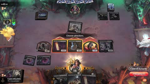 Watch MTG Arena Video Replay - Mono Black Aggro by CunicoliGoblin VS Mono Black Midrange by ox紅xo - MWM Standard Pauper