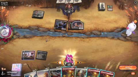 Watch MTG Arena Video Replay - Mardu Midrange by GBThundaII VS Mono Red Aggro by krago78 - MWM Standard Pauper