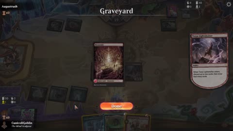 Watch MTG Arena Video Replay - Izzet Midrange by CunicoliGoblin VS Naya Midrange by Augustrush - Standard Event